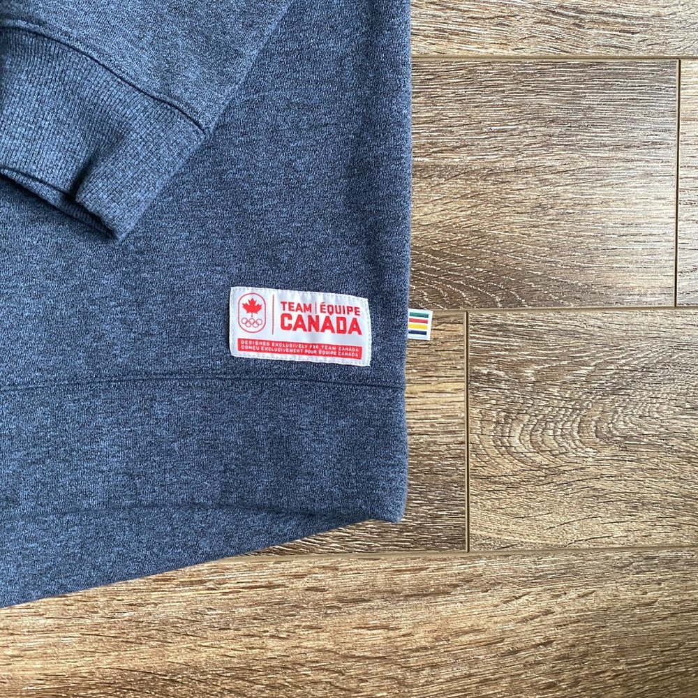 HBC Strong and Free Team Canada Heather Blue  Olympics Hoodie - Picture 4 of 7